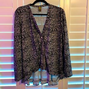 Women’s leopard print cardigan